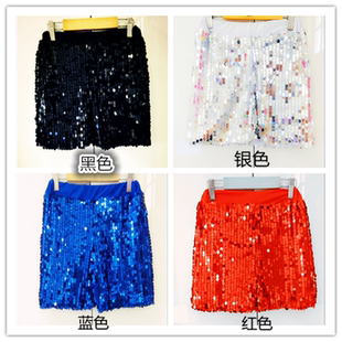 ds新满亮片短腿裤时尚潮流松紧腰闪亮学生女潮爵士舞演出短裤