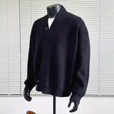 中式斜门襟针织衫道袍毛衣男秋季慵懒老钱风穿搭开衫外套M106P58，男装针织衫/毛衣，星座1013-2