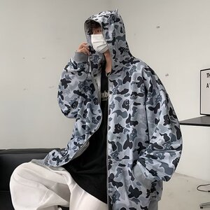 秋季港风个性卫衣男士青少年鹿角连帽上衣休闲时尚外套潮W11P35