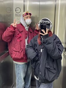 冬季青少年港风男士棉衣外套宽松休闲个性飞行服棉服潮MY892