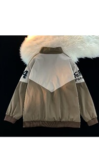 复古赛车服外套男装高级感痞帅机车夹克春秋刺绣棒球服JK68P65图片