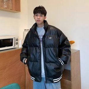 涂层布加厚潮青春潮流纯色保暖隔热收口袖外穿棉衣 MY909P88图片