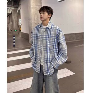 原宿百搭潮流时尚文艺ins流行简约气质新款日系慵懒衬衫CS74P45图片