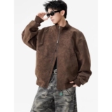 春季男士立领夹克外套时尚百搭潮流舒适宽松上衣夹克男装PY328P68，男装皮衣，星座1013-2