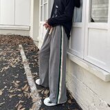 冬款港风男士青少年宽松休闲长裤个性束脚卫裤灯芯绒裤绒，男装休闲裤，星座1013-2