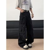 日系百搭时尚简约流行款文艺原宿ins气质潮流慵懒牛仔裤NK123P68，男装牛仔裤，星座1013-2