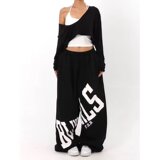 街舞爵士阔腿卫裤洋气春秋款女大童百搭炸街时髦网红长裤K8094P50，女装休闲裤，星座1013-2