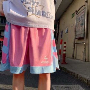 休闲裤夏季五分裤潮青春流行男时尚潮牌直筒潮流运动裤 DK124P30图片