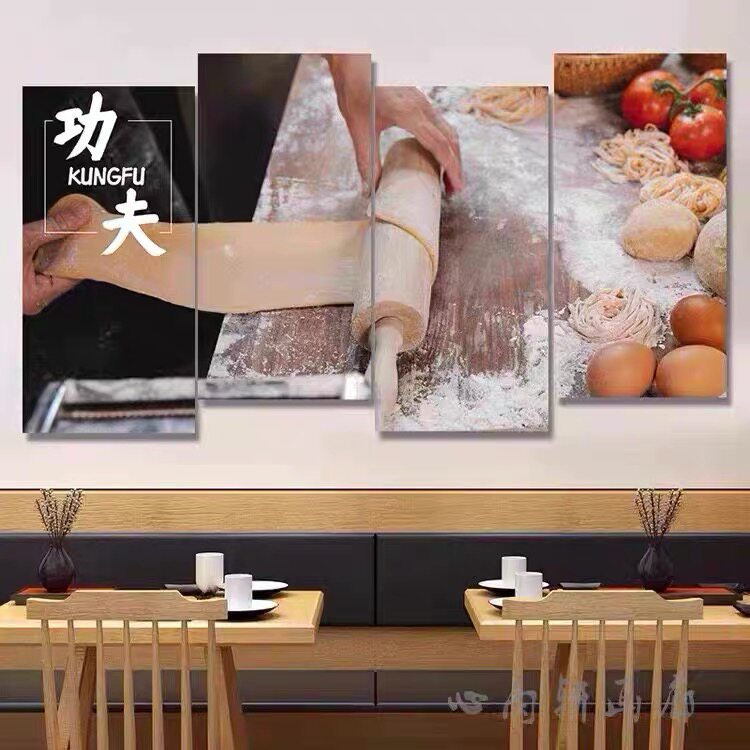 面馆挂画餐饮店餐馆墙面装饰壁画面食宣传广告海报画早餐店装饰画