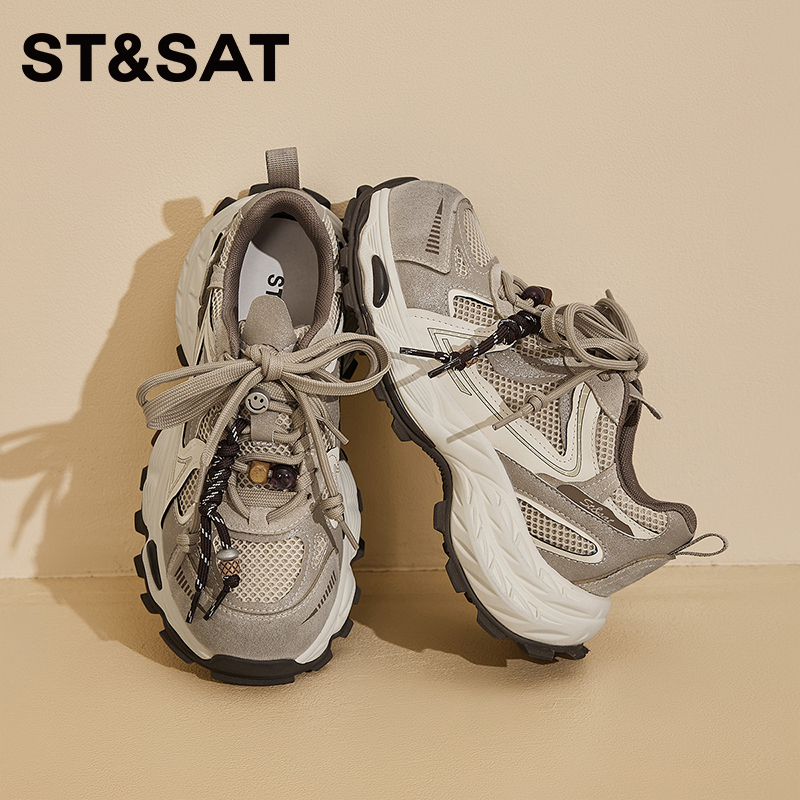 星期六爆款厚底复古老爹鞋