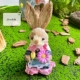 Кролик, 25см, в цветочек