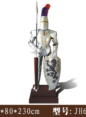 大型欧式风武士别墅酒吧装饰品