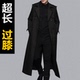胖仔风衣男过膝脚踝加大加长肥佬大码 秋冬帅气新款 超长款 宽松大衣