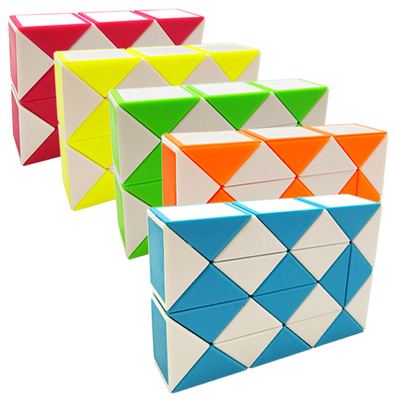 奇艺磨砂面百变魔尺24段36/48/72段大号儿童学生益智异形魔方玩具