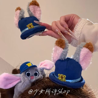 疯狂动物城毛绒发饰超萌可爱