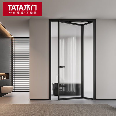 TATA木门 卫生间折叠玻璃门省空间小户型厕所门子母折叠门