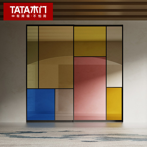 TATA木门三联动推拉门铝合金