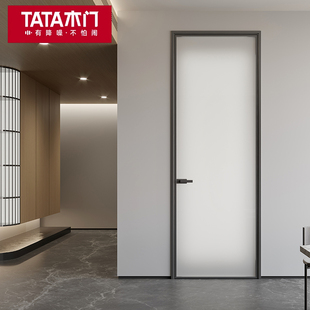 TATA木门窄边卫生间门厕所门铝合金浴室门玻璃门厨房平开门LB105P
