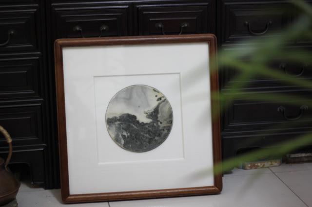 大理石挂件 天然石片 山水纹理画 椅背石拆件 装饰画 奇石观赏石