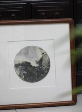 挂件天然山水装饰画观赏石
