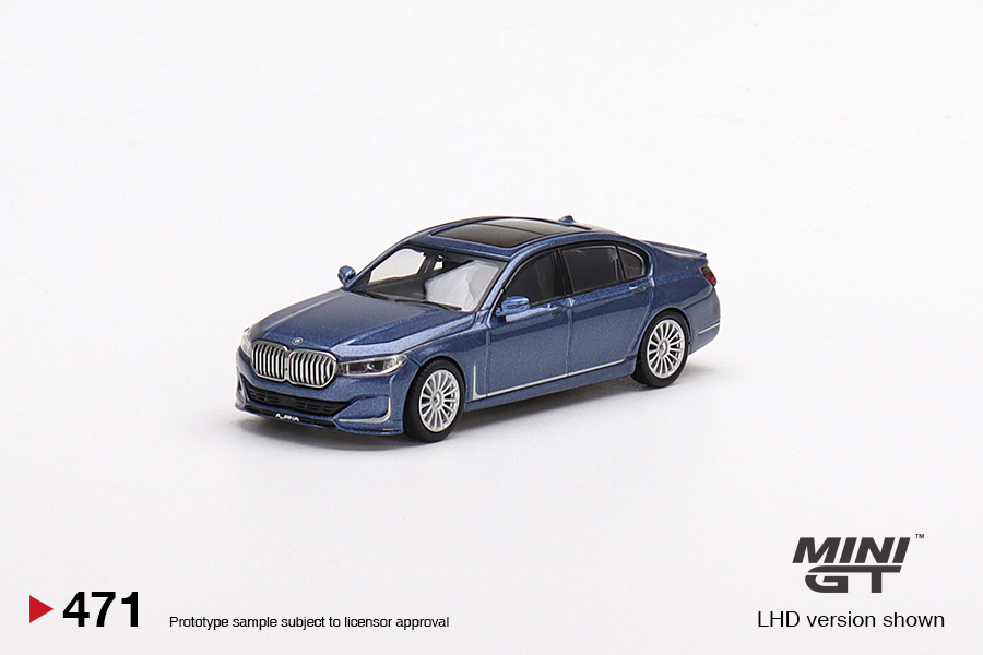 minigt预1:64合金汽车模型bmw宝马alpina b7阿尔宾娜471#金属蓝色
