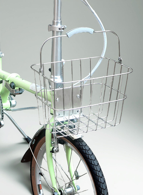 不锈钢小布折叠车大自行车快拆提手d7d10p8车篮置物篮宠物蓝筐子