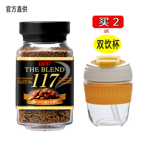 日本优诗诗UCC黑咖啡117瓶装90g