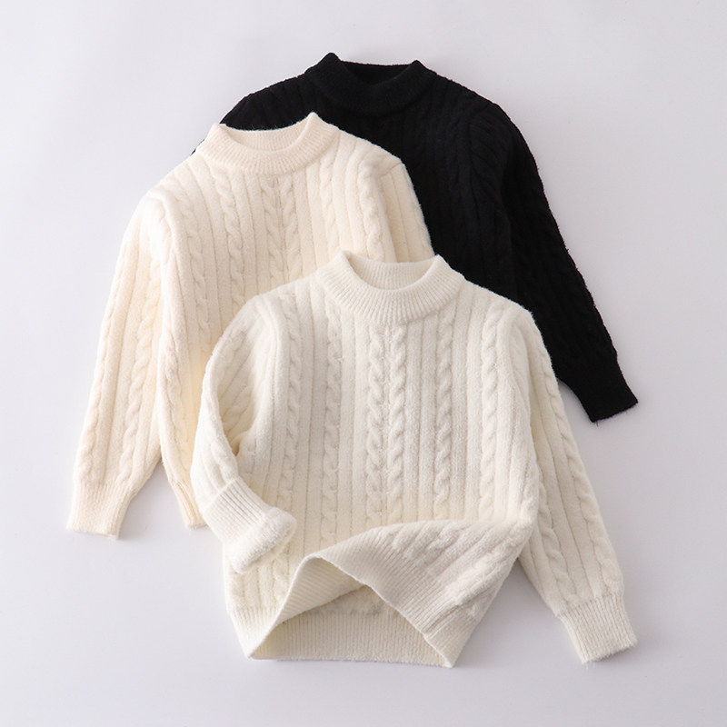 儿童仿水貂绒毛衣宝宝一体绒加厚保暖针织衫男女童套头内搭打底衫,童装/婴儿装/亲子装,毛衣/针织衫,淘宝优惠券,粉丝福利购,淘宝优惠卷