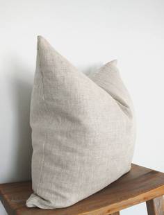 外贸方形加厚水洗亚麻麻布沙发办公汽车床上抱枕套靠垫套不含芯