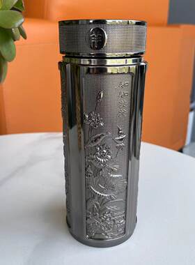 麦饭石纯天然原石杯高档礼品茶水杯子家用户外保温杯便携车载净化