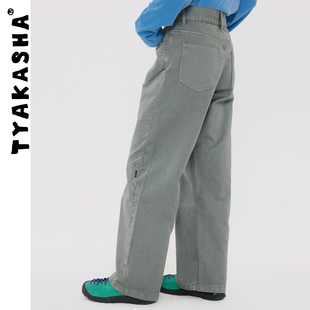 长裤 休闲长裤 2025冬季 灰色长裤 新款 TYAKASHA塔卡沙男女情侣款