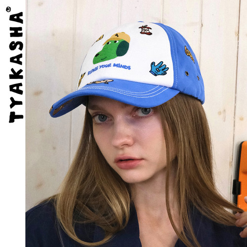 TYAKASHA 塔卡沙*HARDWARE联名系列 蓝色鸭舌帽