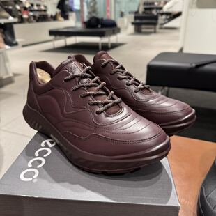 跑步鞋 ECCO愛步女鞋 春秋牛皮舒適休閑運(yùn)動(dòng)鞋 小白鞋 適動(dòng)輕便205613