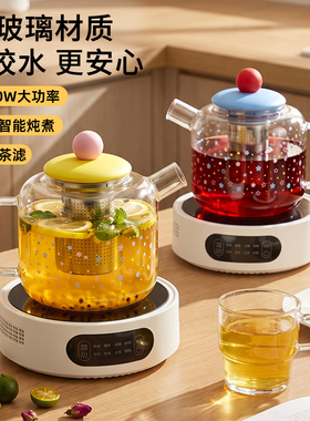 全玻璃炖煮一体养生壶小型家用
