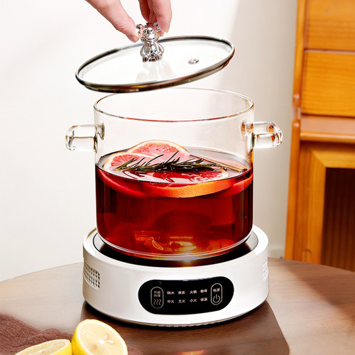 玻璃锅煮酒炖银耳羹多功能耐高温