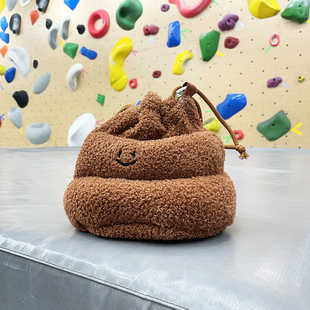 可爱便便emoji抱石攀岩粉袋攀石镁粉收口包搞笑岩友礼物