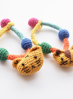 猫咪表情手链手环撞色胸针原创