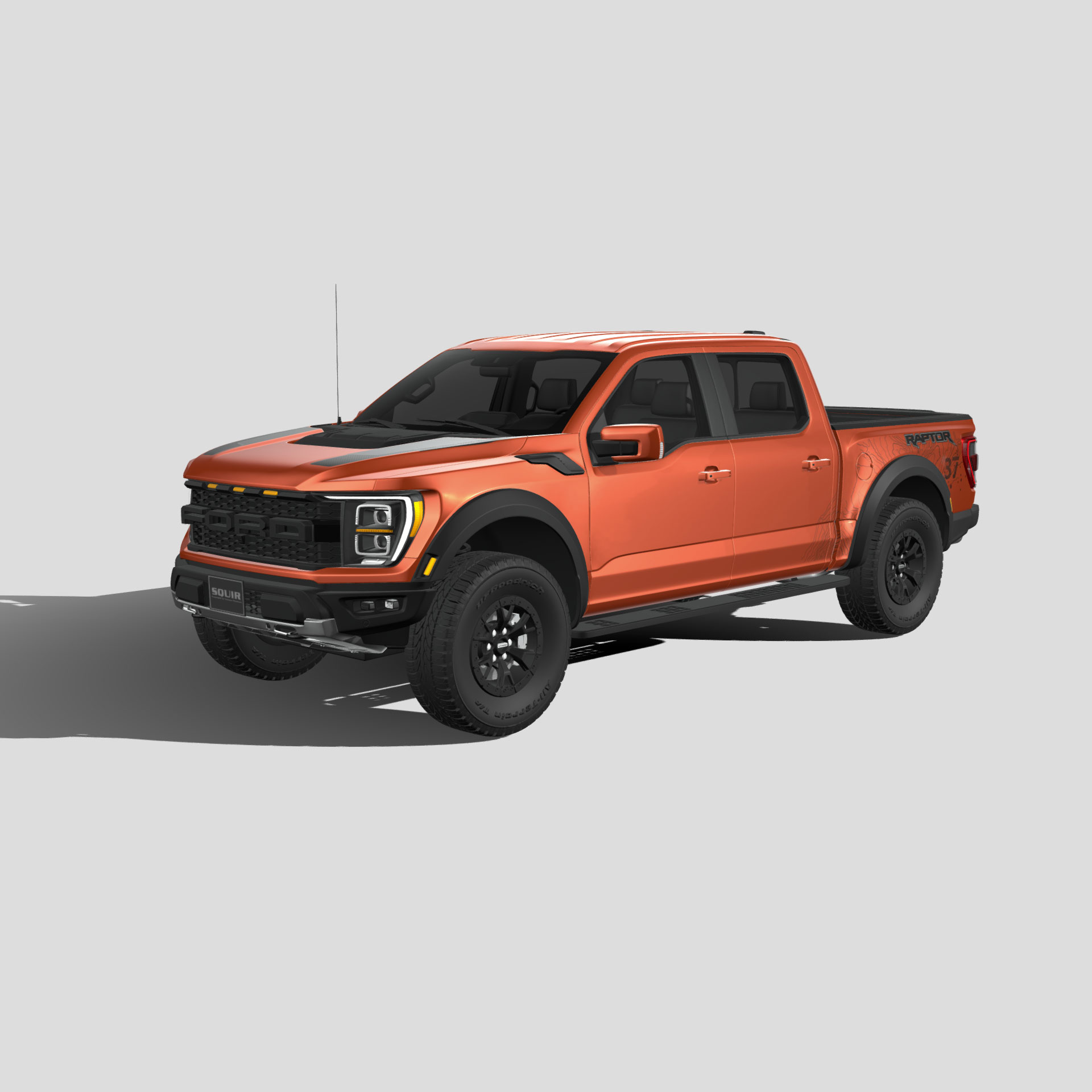 福特 F150 猛禽 汽车3D模型 三维轿车FBX模型PBR写实模型 Blender