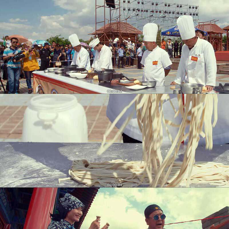 新疆维吾尔自治区 特色美食 拉二胡 面食 相约巴里坤 视频素材