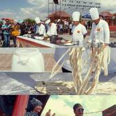 特色美食 拉二胡 面食 新疆维吾尔自治区 相约巴里坤 视频素材