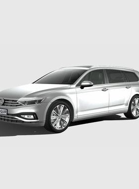 274.大众帕萨特 Variant 2020 3D模型 FBX汽车模型