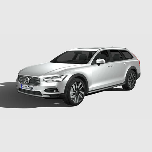402.沃尔沃V90   Volvo V90 2020 3D模型 FBX汽车模型源文件