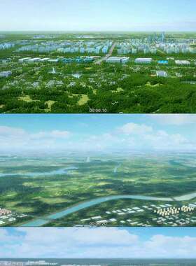 三维城市建筑漫游动画_B站OK 3D动画 三维建筑漫游 城市宣传片 视