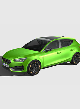 391.西雅特  Seat Leon Cupra 5-door 2021 3D模型 FBX汽车模型