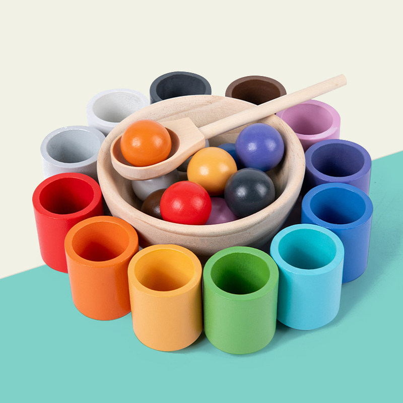 蒙氏早教颜色配对分类杯宝宝手眼协调专注力教具婴幼儿园益智玩具,玩具/童车/益智/积木/模型,早教教具/早教套装,淘宝优惠券,粉丝福利购,淘宝优惠卷