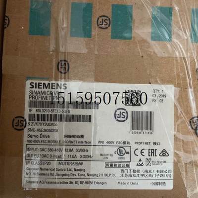 议价西门子6SL3210-5FE13-5UF0 V906SL32105FE135UF0全新原装议价