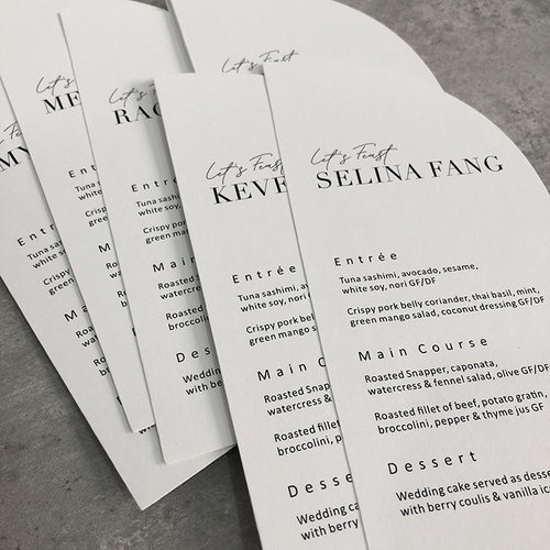 婚礼答谢卡可印刷宾客名字