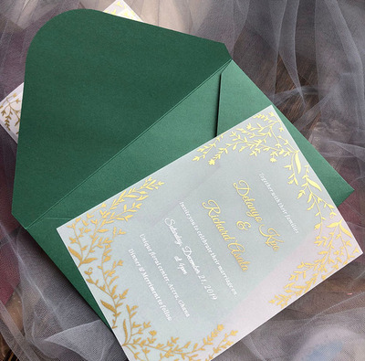 硫酸纸结婚请柬 VELLUM WEDDING INVITATION