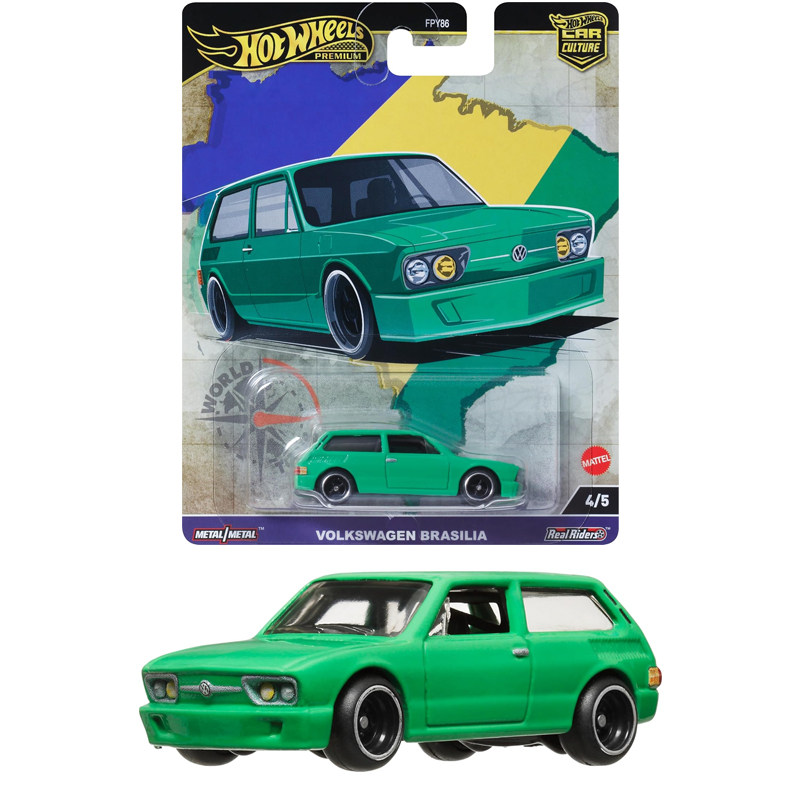 thumbnail for Japanese Version Hot Wheels Car Culture Garden Avenue Green Dinosaur Nissan Skyline Porsche Iron Base Rubber Tires