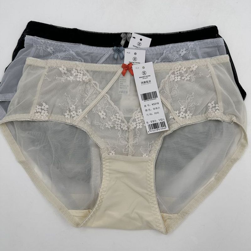 闺蜜私语女士中腰性感网纱内裤